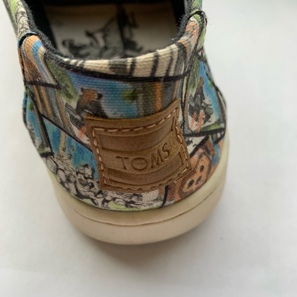 Multi Star Wars Ewok Print Youth Toms Size 2.5 - Picture 5 of 8